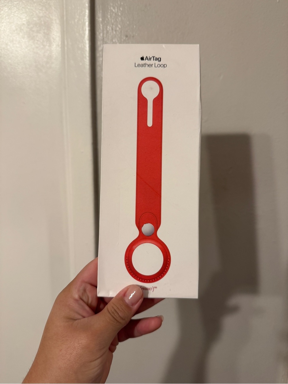 Apple air tag leather loop